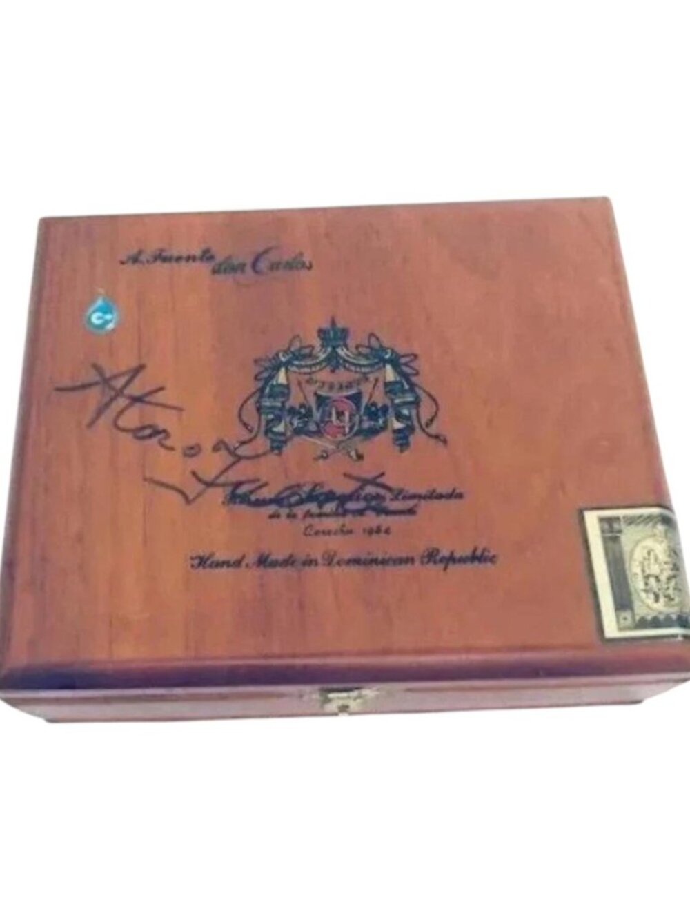 Vintage Arturo Fuente Cigar Box Signed